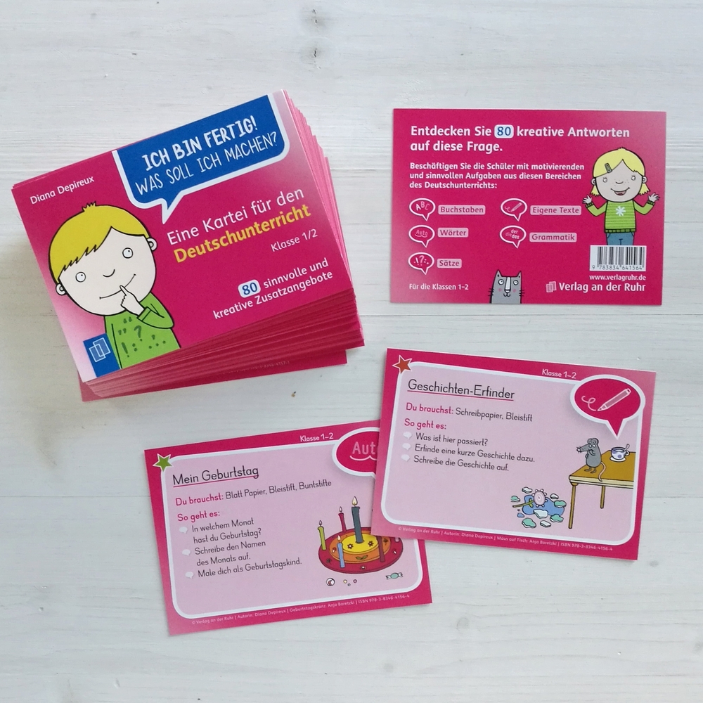 Eine Kartei für den Deutschunterricht – Klasse 1/2 Eine Kartei für den Deutschunterricht – Klasse 1/2