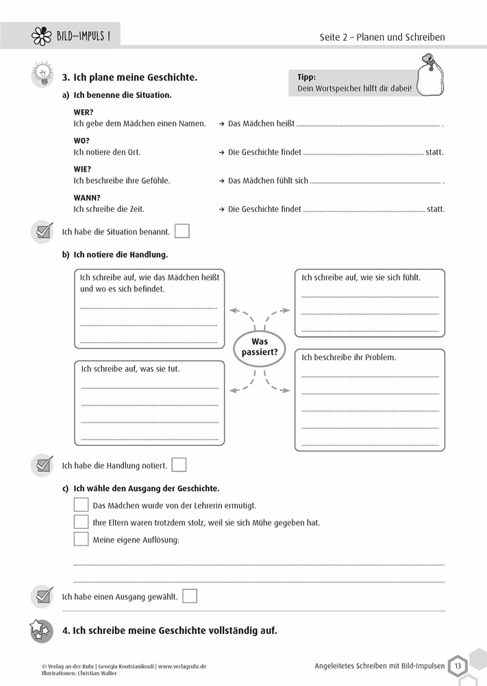 Angeleitetes Schreiben mit Bild-Impulsen
