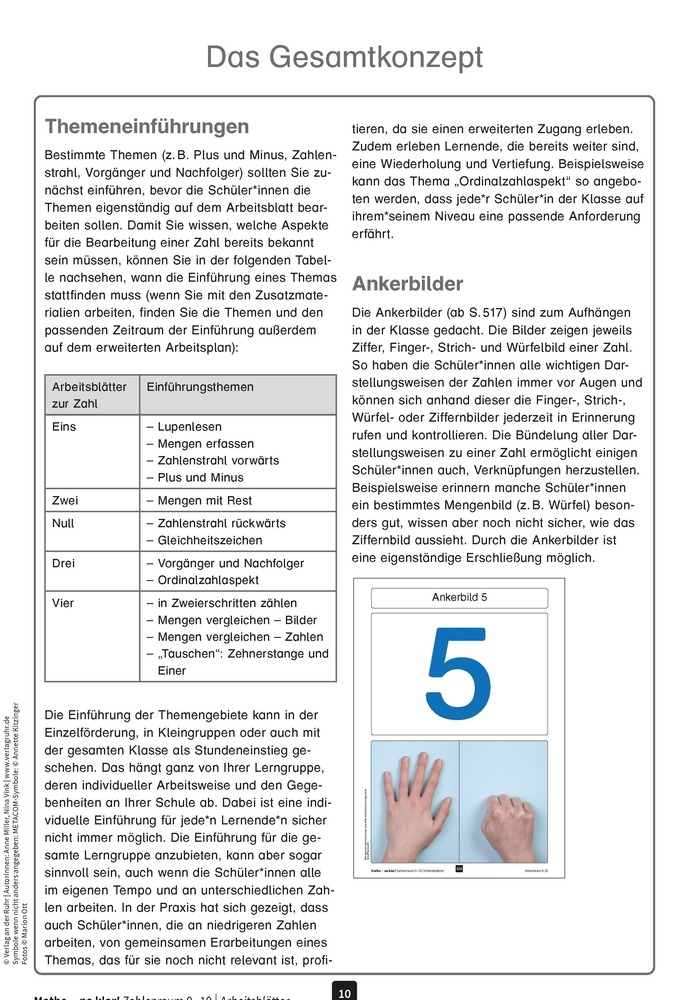 Mathe - na klar! Zahlenraum 0-10