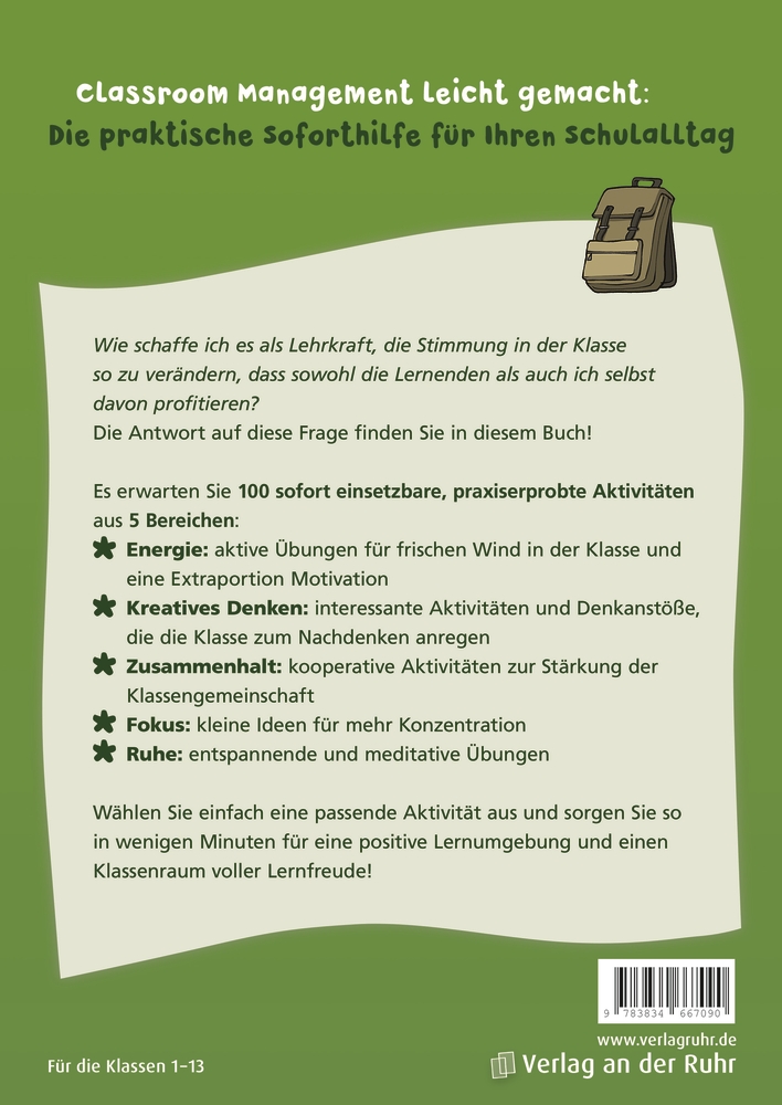 So bekomme ich meine Klasse ruhig  – Vom Chaos zur Lernfreude