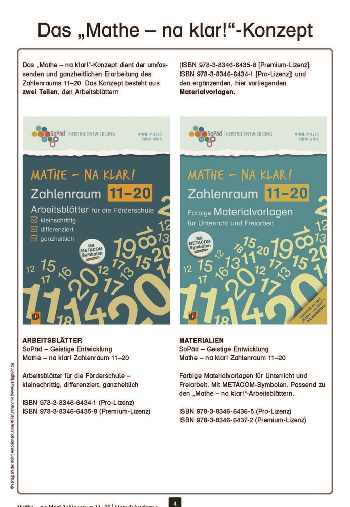 Mathe - na klar! Zahlenraum 11-20