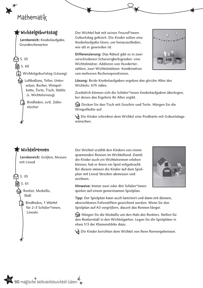 40 magische Weihnachtswichtel-Ideen, Klasse 3/4
