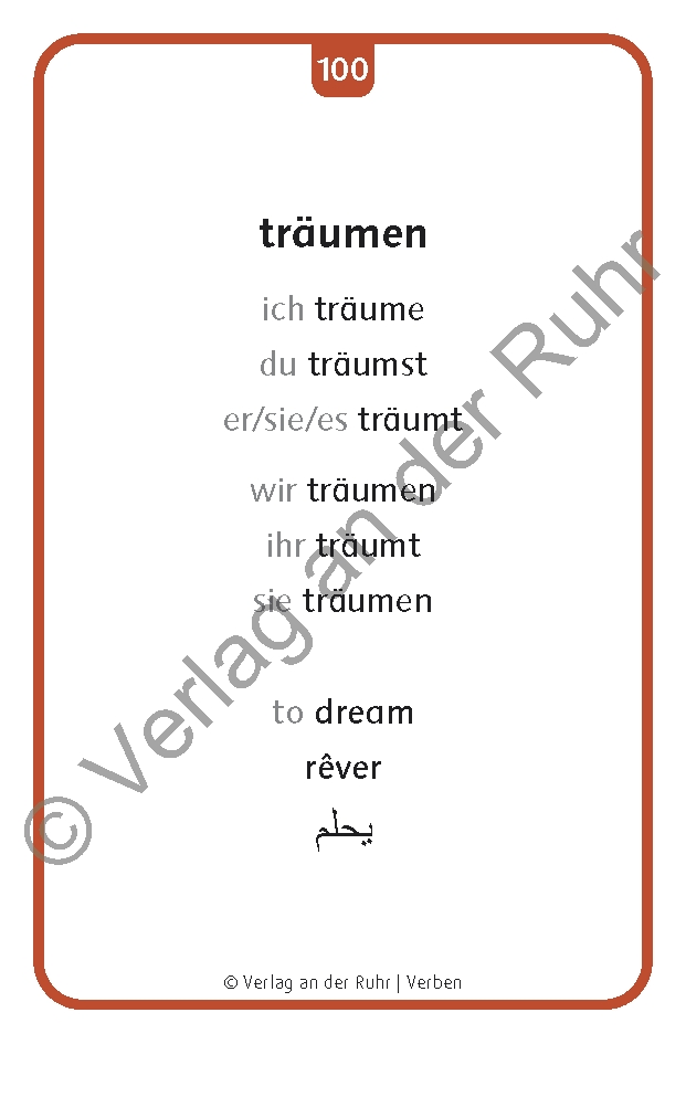 Verben: Set 1 - Deutsch, Englisch, Französisch und Arabisch Verben: Set 1 - Deutsch, Englisch, Französisch und Arabisch