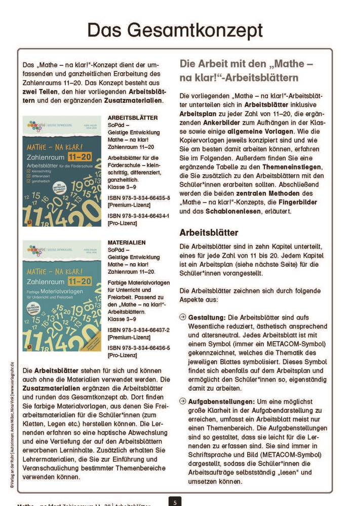 Mathe - na klar! Zahlenraum 11-20