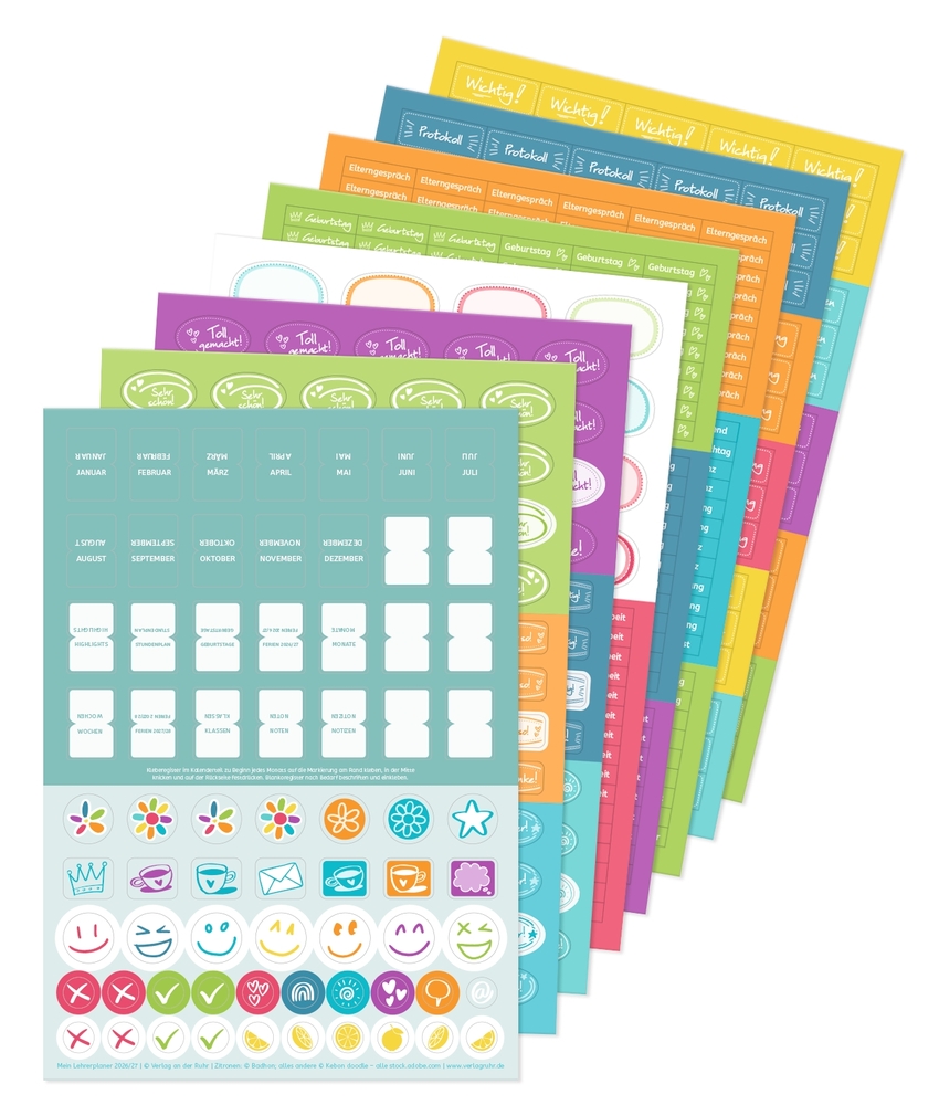 Mein Lehrerplaner A4+ – Ringbindung – Lehrerkalender für das Schuljahr 2026/2027 – Blättermeer