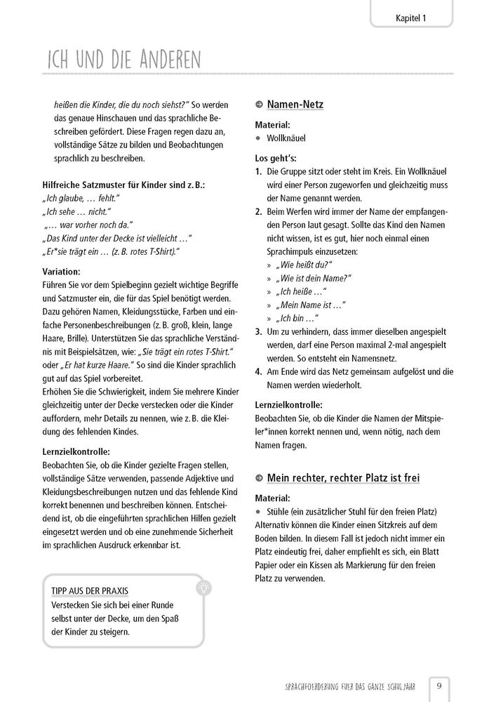 Sprachförderung für das ganze Schuljahr