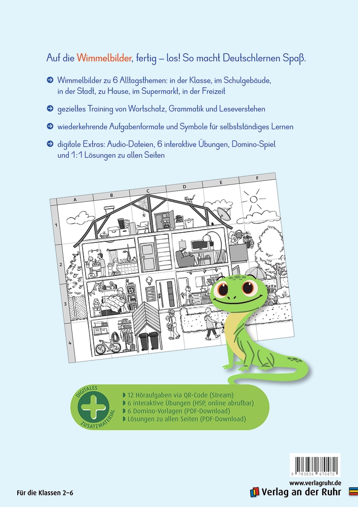 Mein DaZ-Lernheft – Mit Wimmelbildern Wortschatz und Grammatik üben