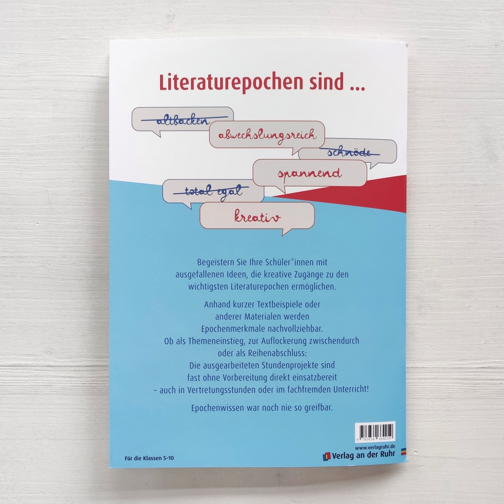 Kreative Ideen für Literaturepochen – Klasse 5-10 Kreative Ideen für Literaturepochen – Klasse 5-10