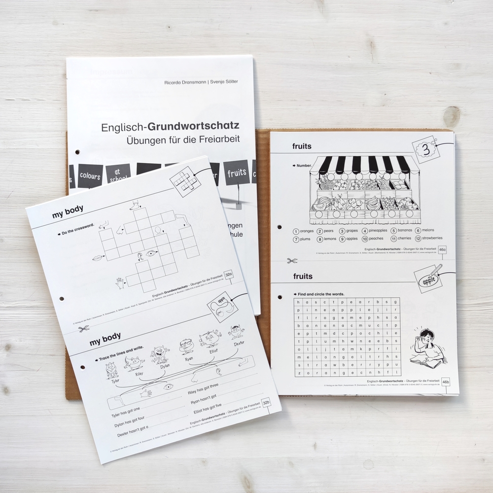 Englisch-Grundwortschatz – Übungen für die Freiarbeit Englisch-Grundwortschatz – Übungen für die Freiarbeit