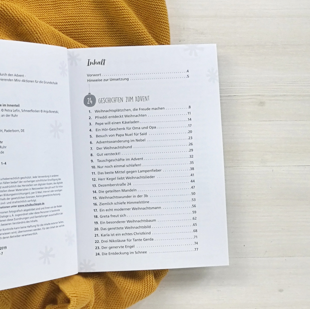 Mit 24 kurzen Geschichten durch den Advent Mit 24 kurzen Geschichten durch den Advent