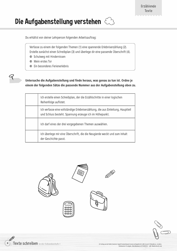 Texte schreiben in der Sekundarstufe I
