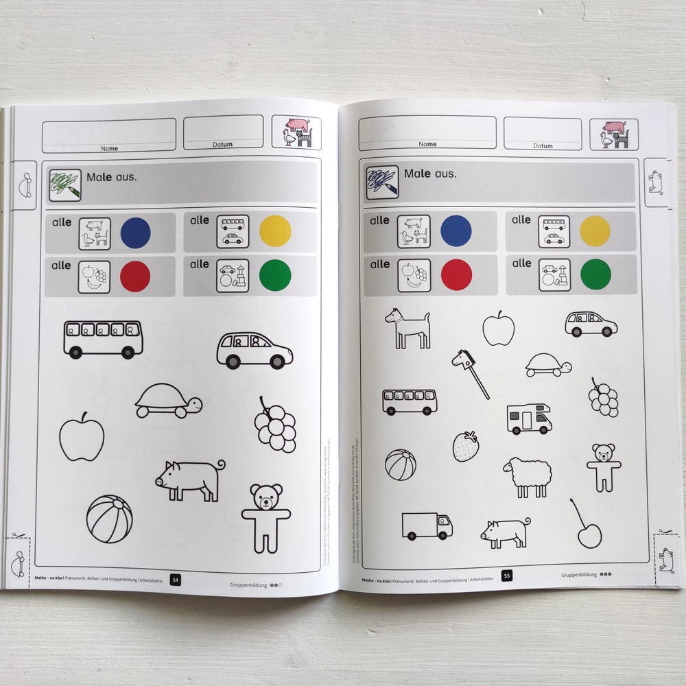 Mathe - na klar! Pränumerik: Reihen- und Gruppenbildung Mathe - na klar! Pränumerik: Reihen- und Gruppenbildung