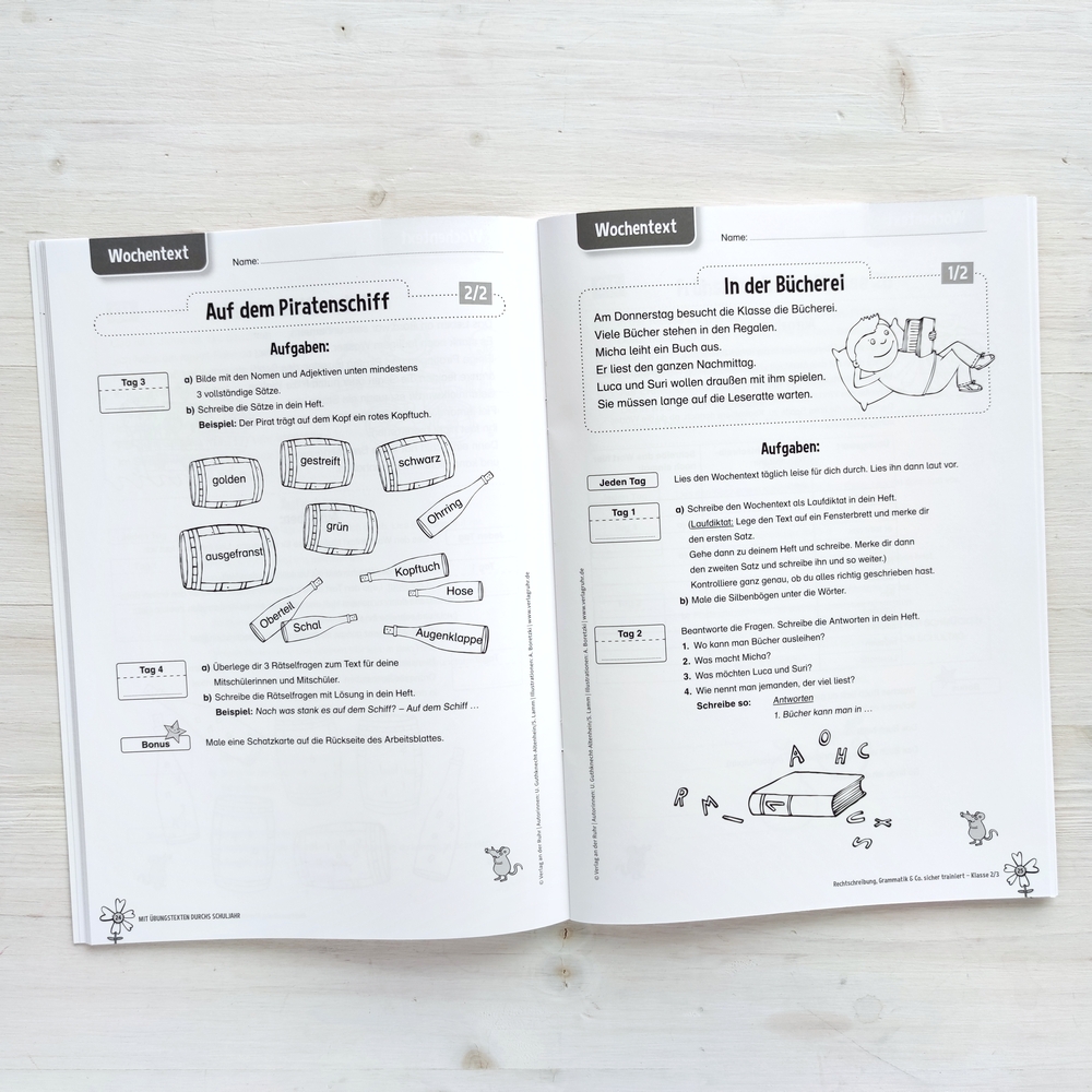 Mit Übungstexten durchs Schuljahr – Rechtschreibung, Grammatik & Co. sicher trainiert – Klasse 2/3