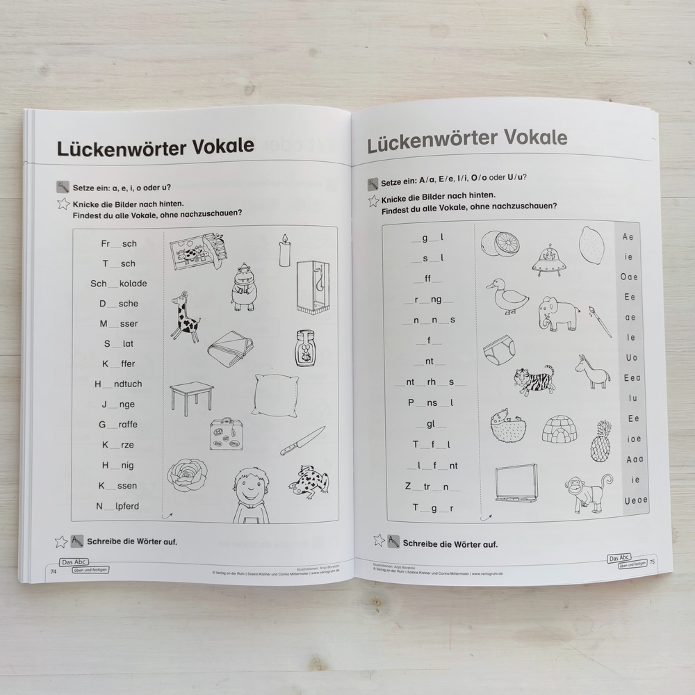 Das Abc üben und festigen Das Abc üben und festigen