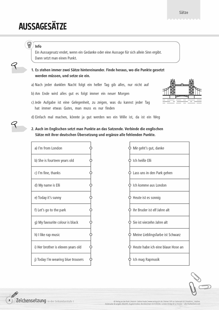 Zeichensetzung in der Sekundarstufe I