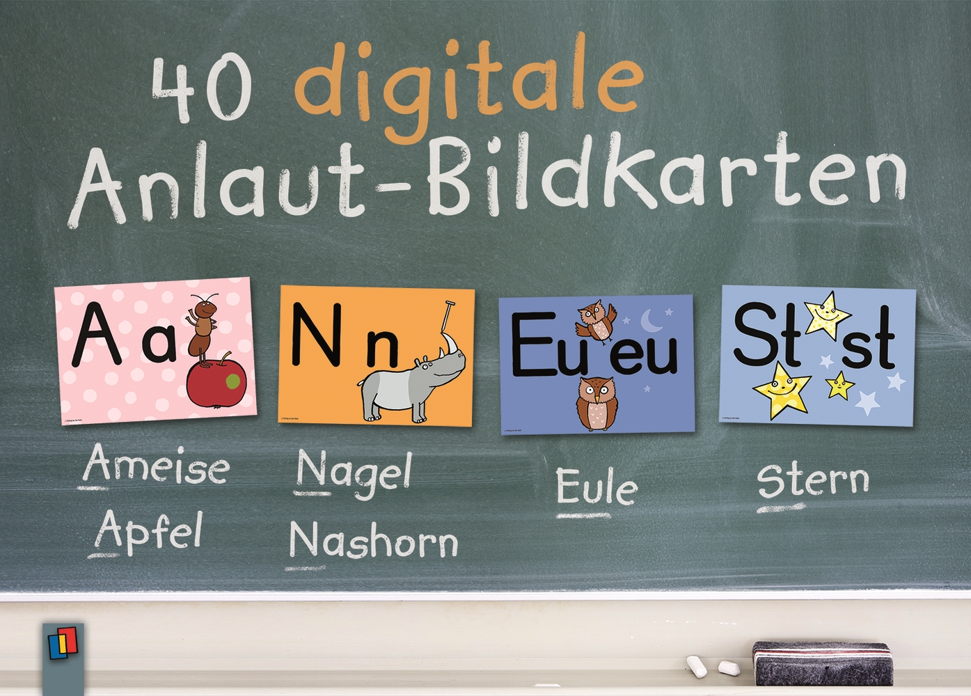 40 digitale Anlaut-Bildkarten – Premium-Lizenz – Windows