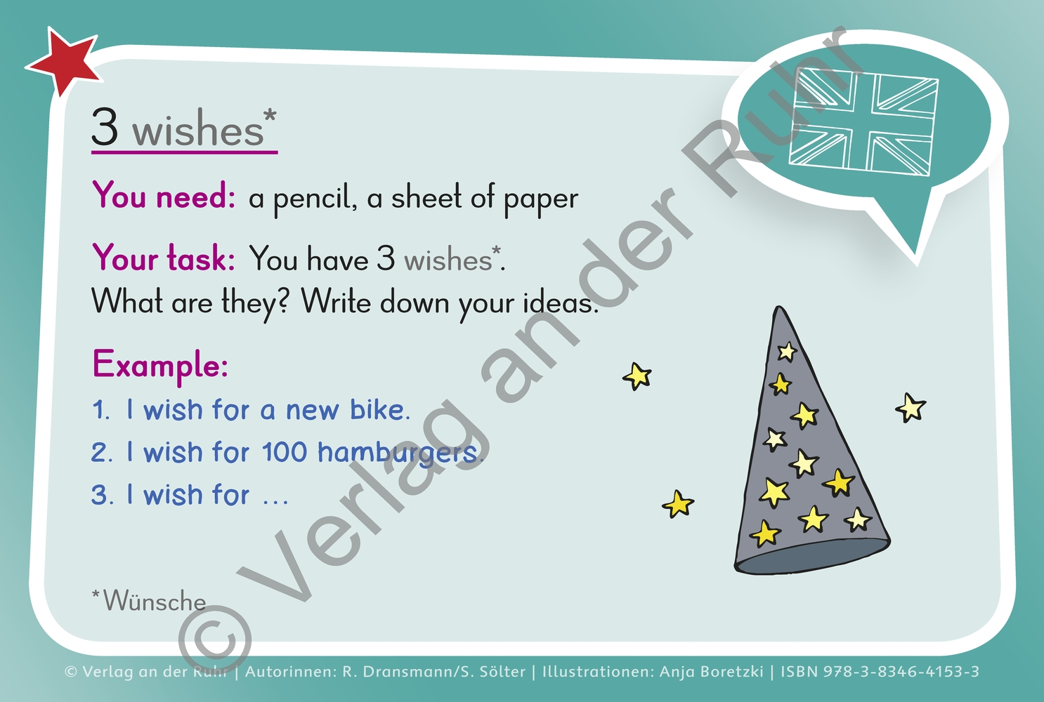 Eine Kartei für den Englischunterricht – Klasse 3/4 Eine Kartei für den Englischunterricht – Klasse 3/4