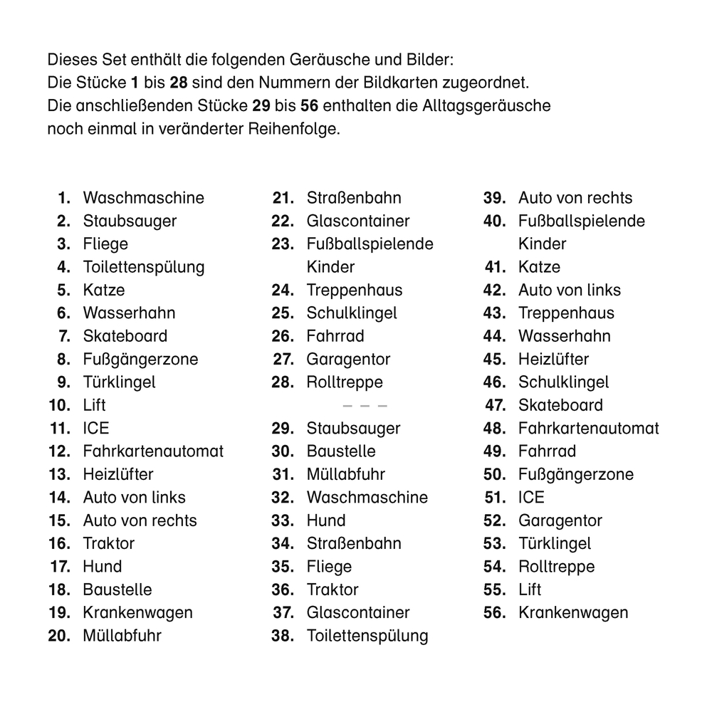 Alltagsgeräusche als Orientierungshilfe Alltagsgeräusche als Orientierungshilfe