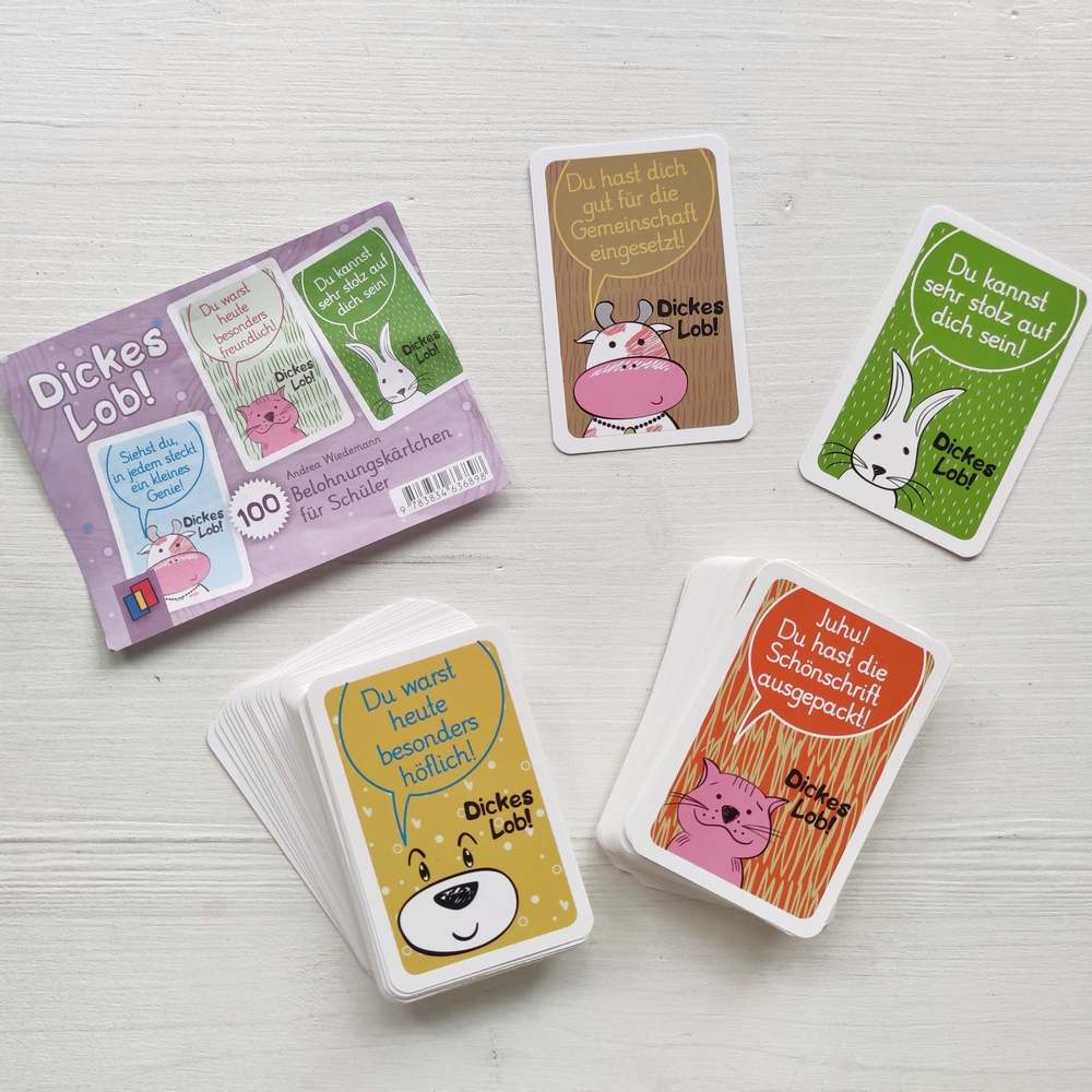 Dickes Lob! 100 Belohnungskärtchen für Schüler*innen