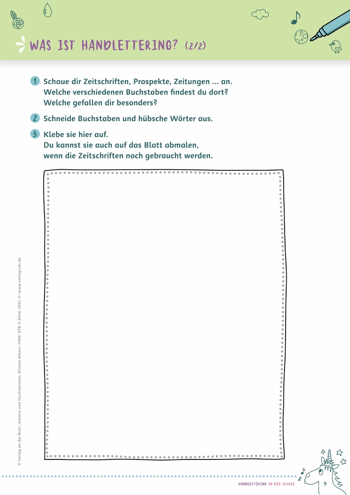Handlettering in der Schule