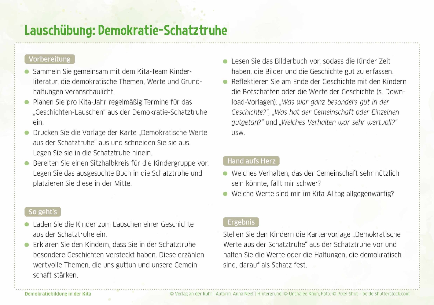 Demokratiebildung in der Kita