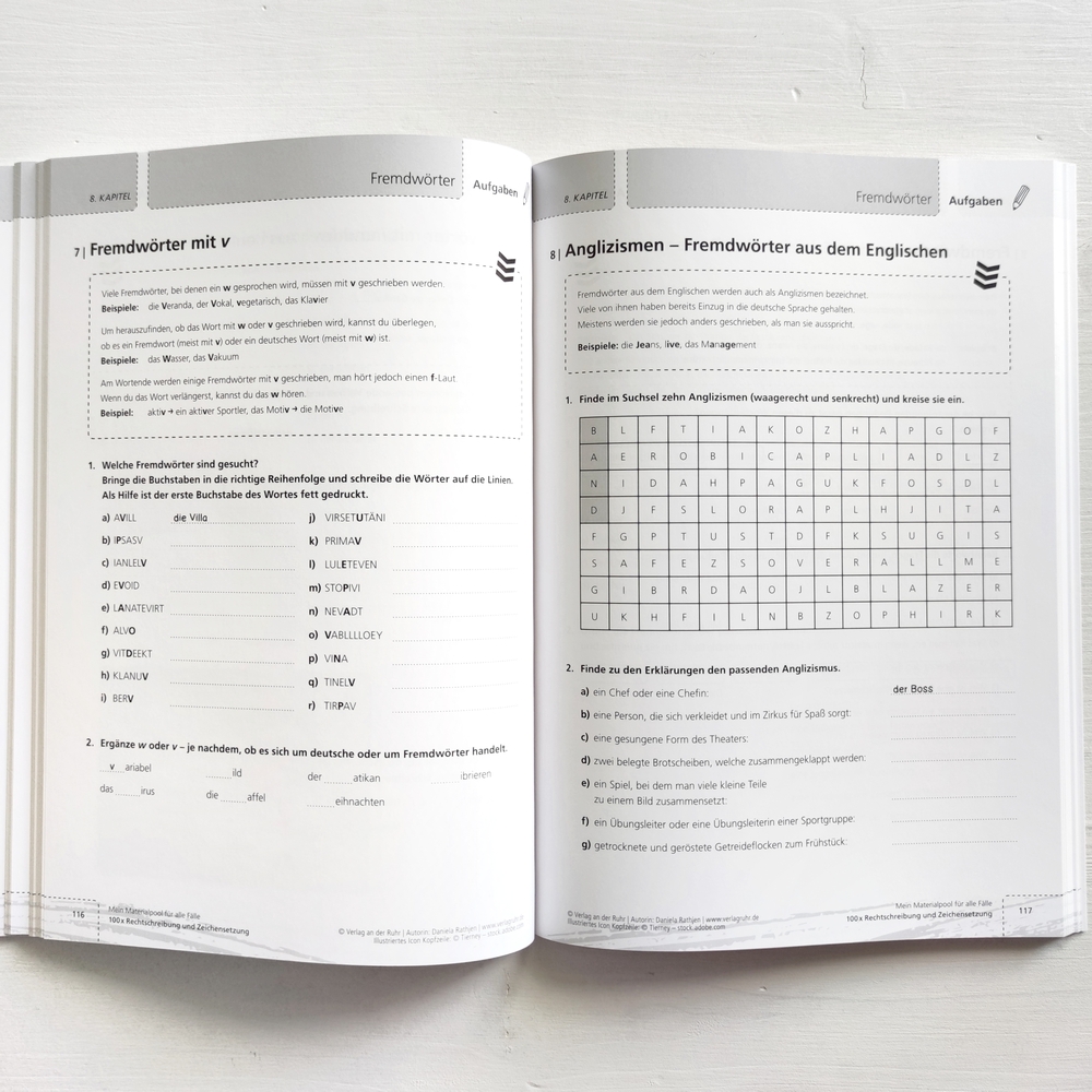 100 x Rechtschreibung und Zeichensetzung 100 x Rechtschreibung und Zeichensetzung