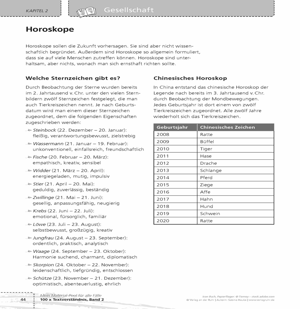 100 x Textverständnis, Band 2​