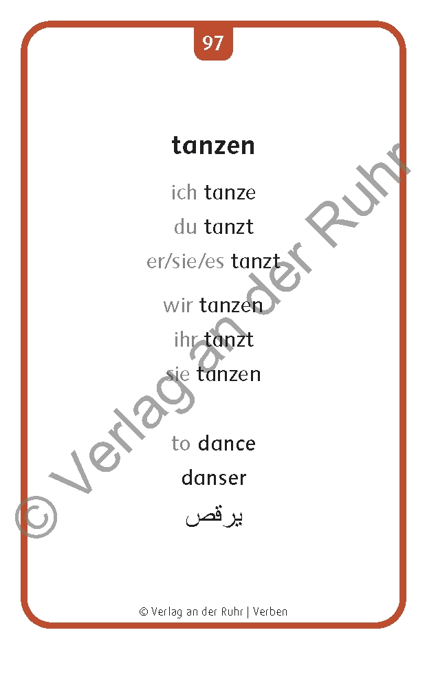 Verben: Set 1 - Deutsch, Englisch, Französisch und Arabisch Verben: Set 1 - Deutsch, Englisch, Französisch und Arabisch