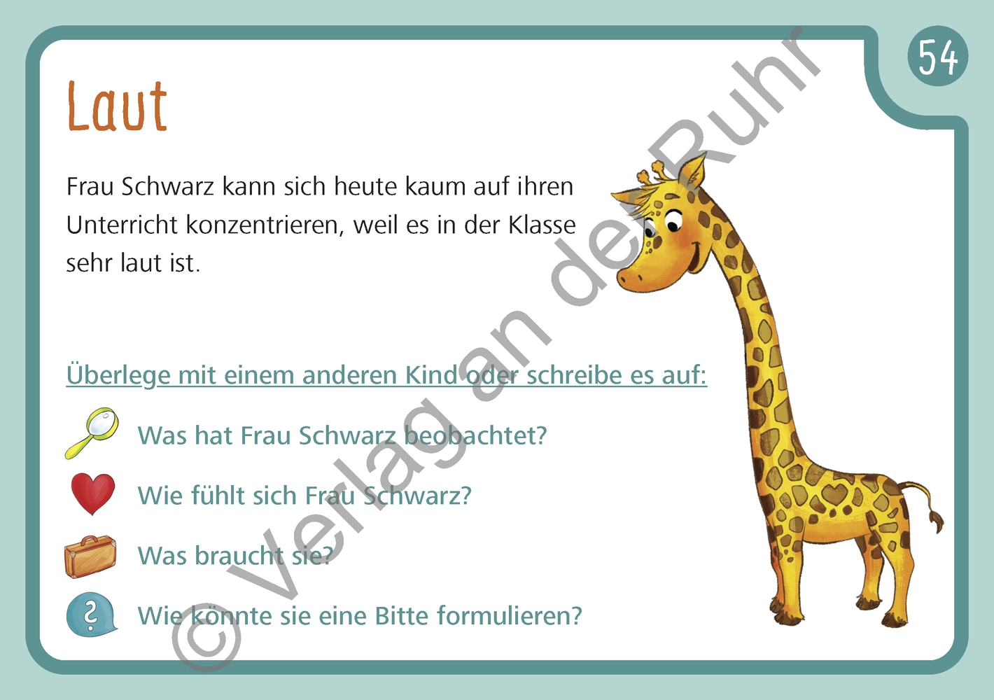 Unsere Giraffen-Kartei – Kinder üben selbstständig gewaltfreie Kommunikation mit der Giraffensprache Unsere Giraffen-Kartei – Kinder üben selbstständig gewaltfreie Kommunikation mit der Giraffensprache
