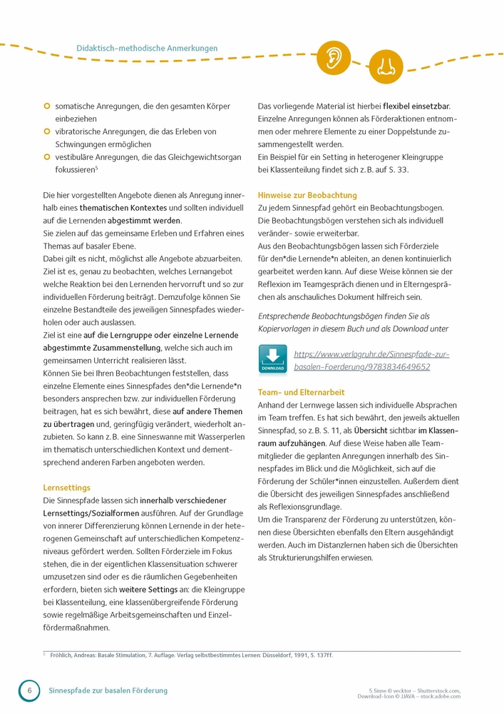 Sinnespfade zur basalen Förderung