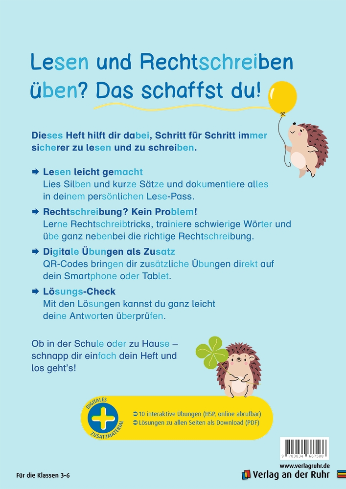 Mein Lese-Rechtschreib-Heft, mit interaktiven Übungen