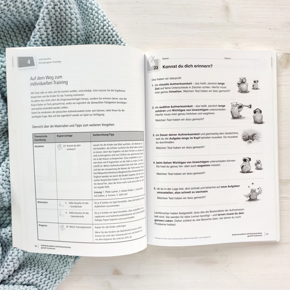 Aufmerksamkeit und Konzentration gezielt trainieren Aufmerksamkeit und Konzentration gezielt trainieren