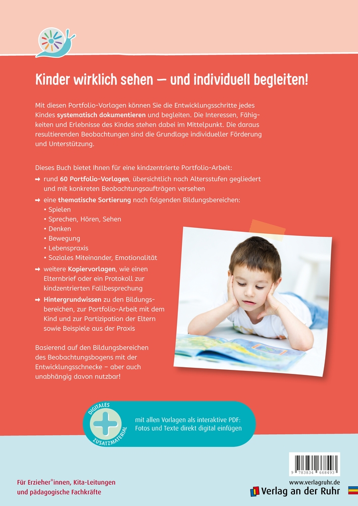 Portfolio-Vorlagen für Kita-Kinder von 3–6 Jahren