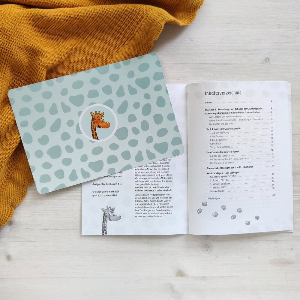 Unsere Giraffen-Kartei – Kinder üben selbstständig gewaltfreie Kommunikation mit der Giraffensprache Unsere Giraffen-Kartei – Kinder üben selbstständig gewaltfreie Kommunikation mit der Giraffensprache