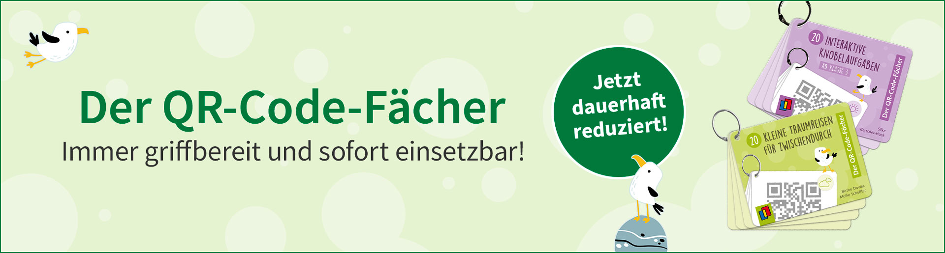 Der QR-Code-Fächer. Immer griffbereit und sofort einsetzbar!