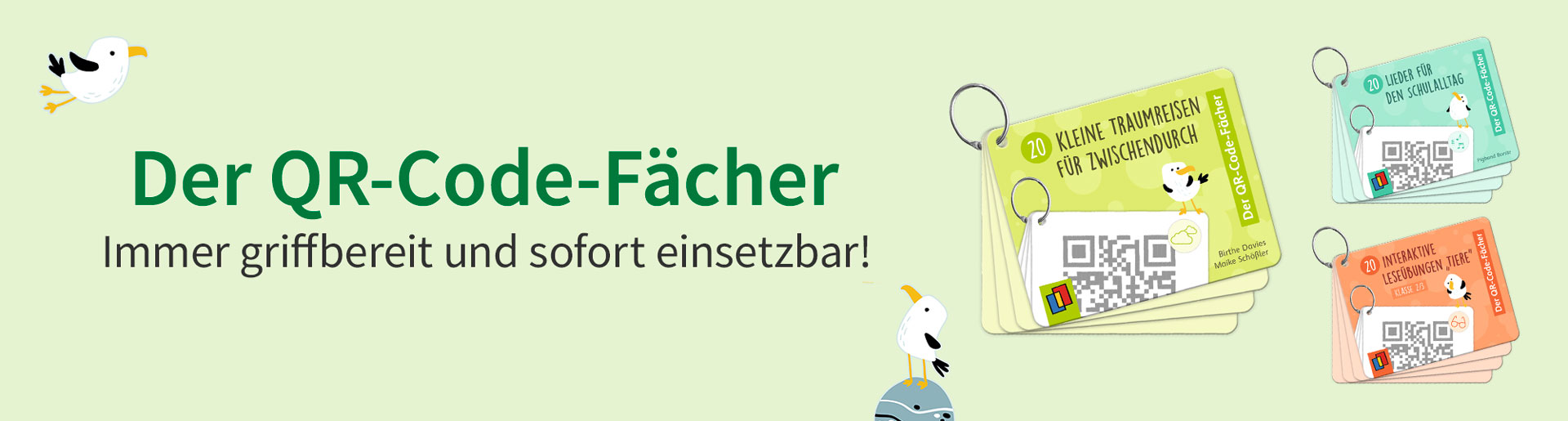 Der QR-Code-Fächer. Immer griffbereit und sofort einsetzbar!