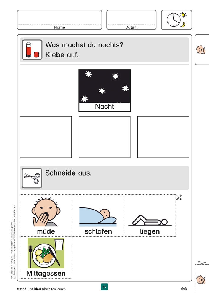 Mathe - na klar! Uhrzeiten lernen
