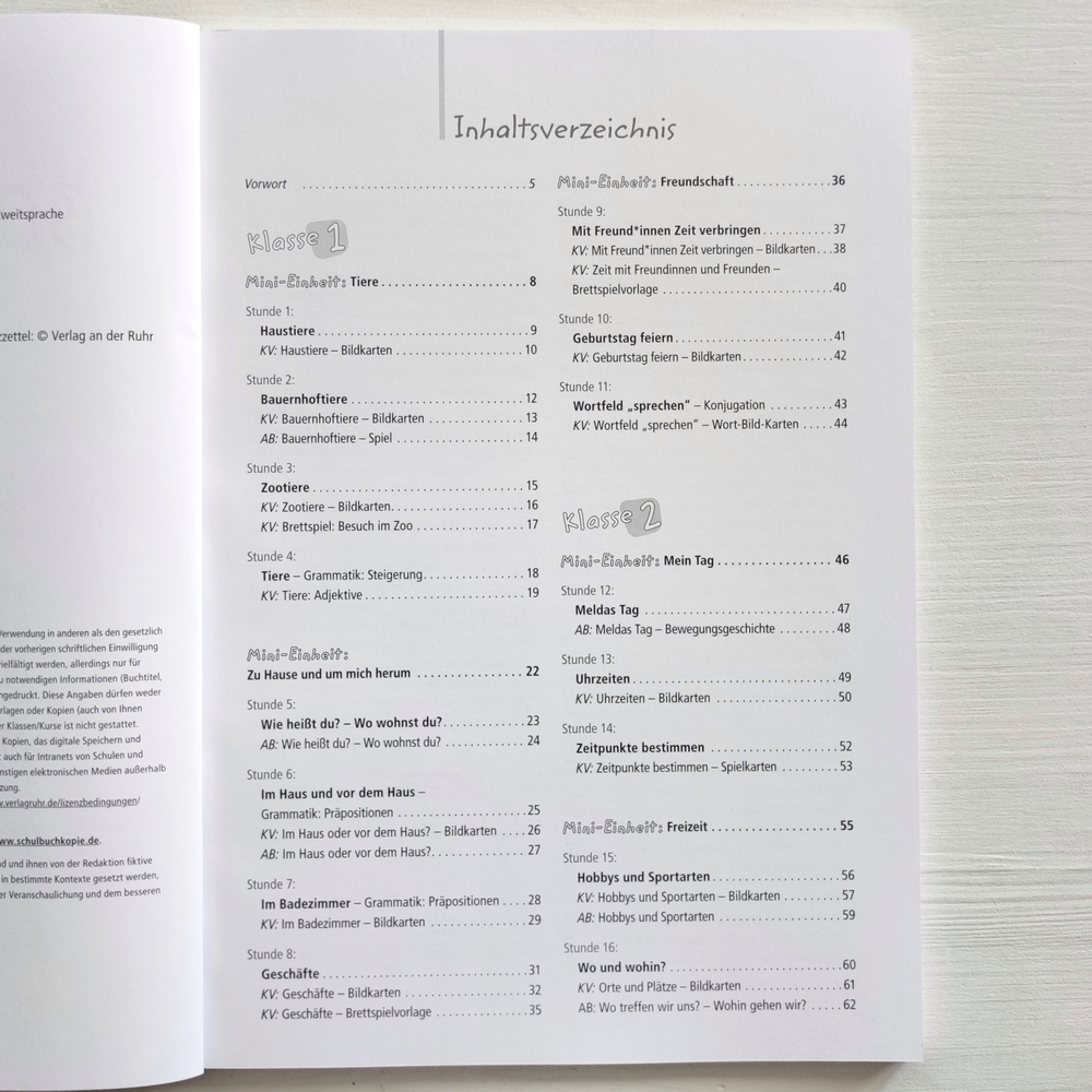 30 x DaZ für 45 Minuten – Klasse 1/2 – Band 2 30 x DaZ für 45 Minuten – Klasse 1/2 – Band 2