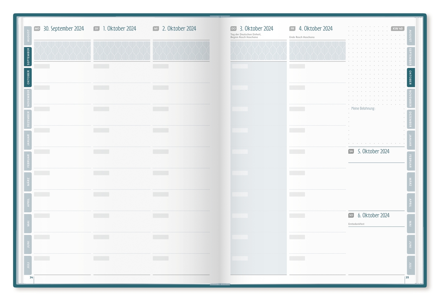 Mein Lehrerplaner A4+ – Hardcover – Lehrerkalender für das Schuljahr 2024/2025 – Traumfänger