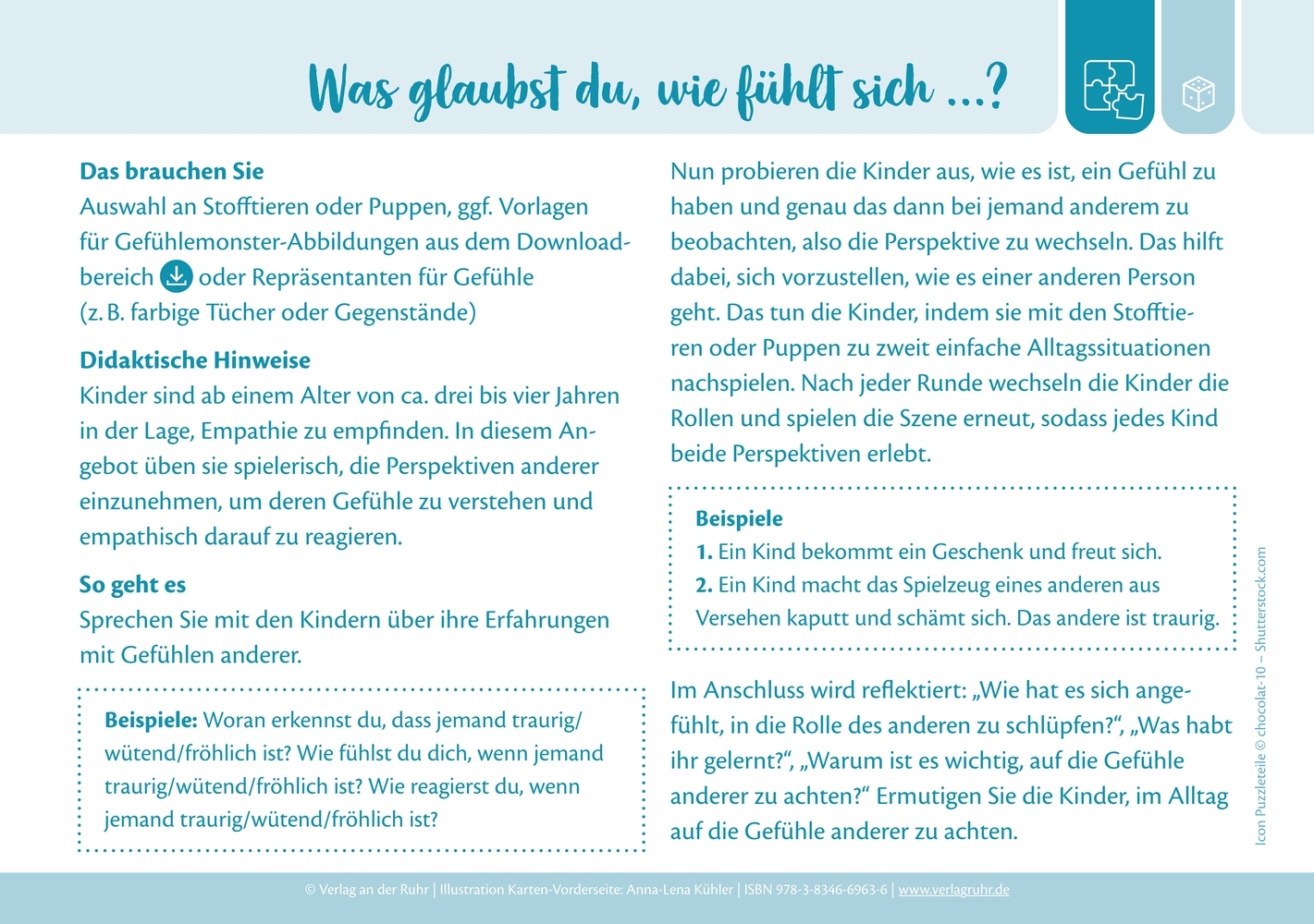 Kennst du das Gefühl? - Aktivitätsbildkarten