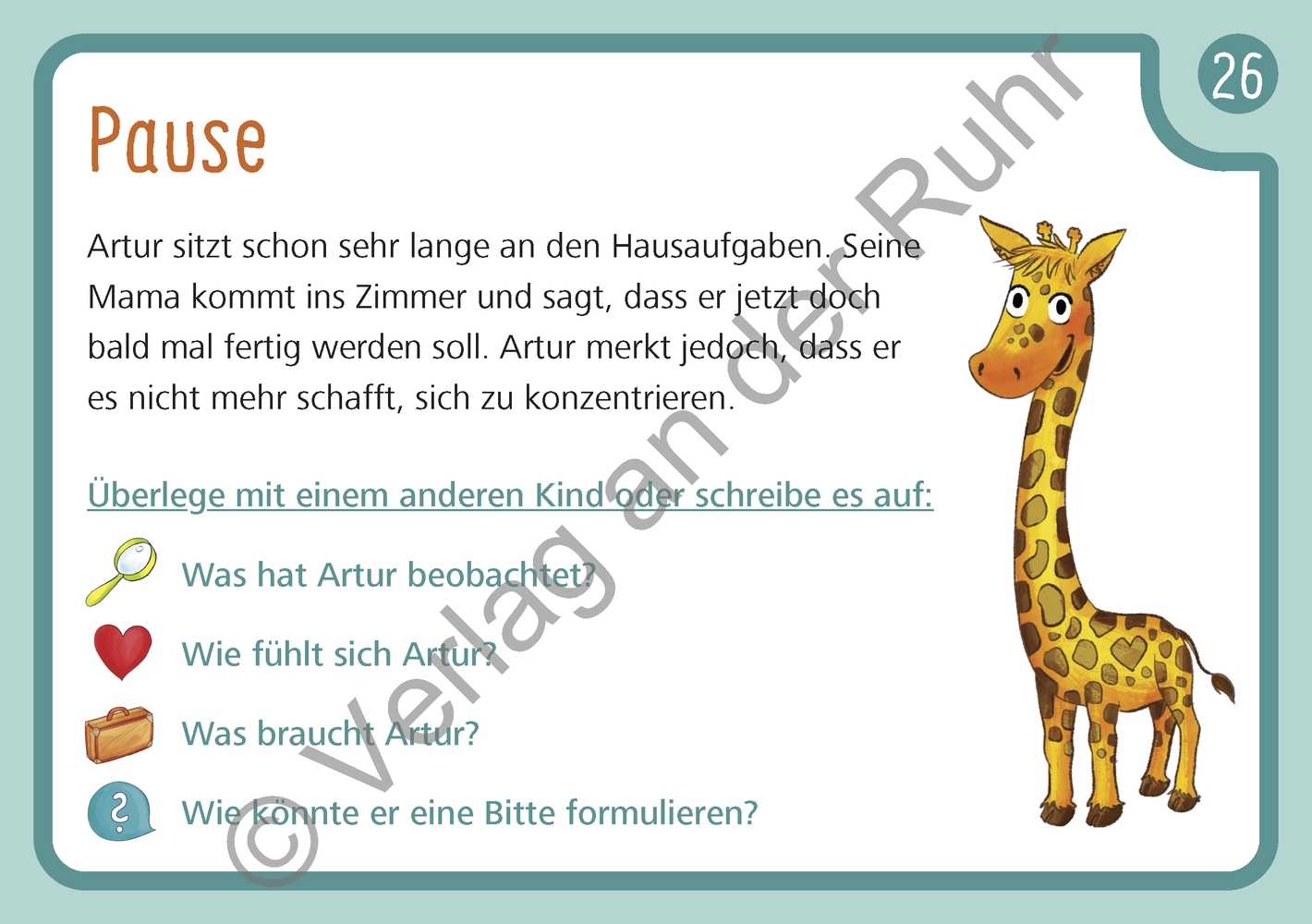 Unsere Giraffen-Kartei – Kinder üben selbstständig gewaltfreie Kommunikation mit der Giraffensprache Unsere Giraffen-Kartei – Kinder üben selbstständig gewaltfreie Kommunikation mit der Giraffensprache