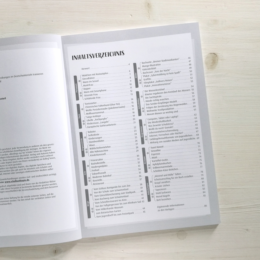 Personen, Gegenstände, Vorgänge & Co – Beschreibungen im Deutschunterricht trainieren Personen, Gegenstände, Vorgänge & Co – Beschreibungen im Deutschunterricht trainieren