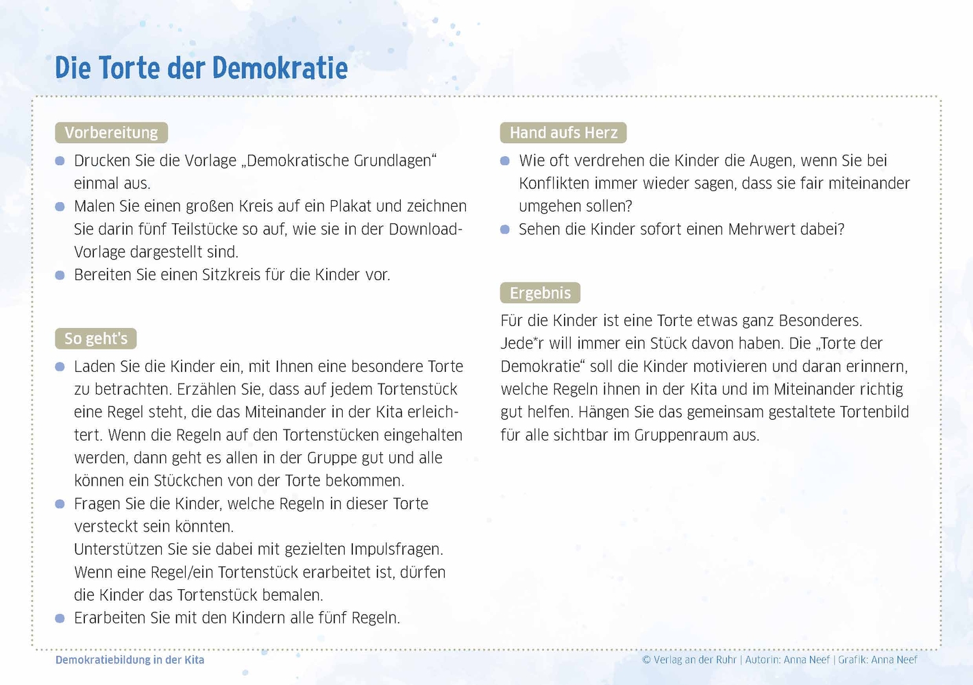 Demokratiebildung in der Kita