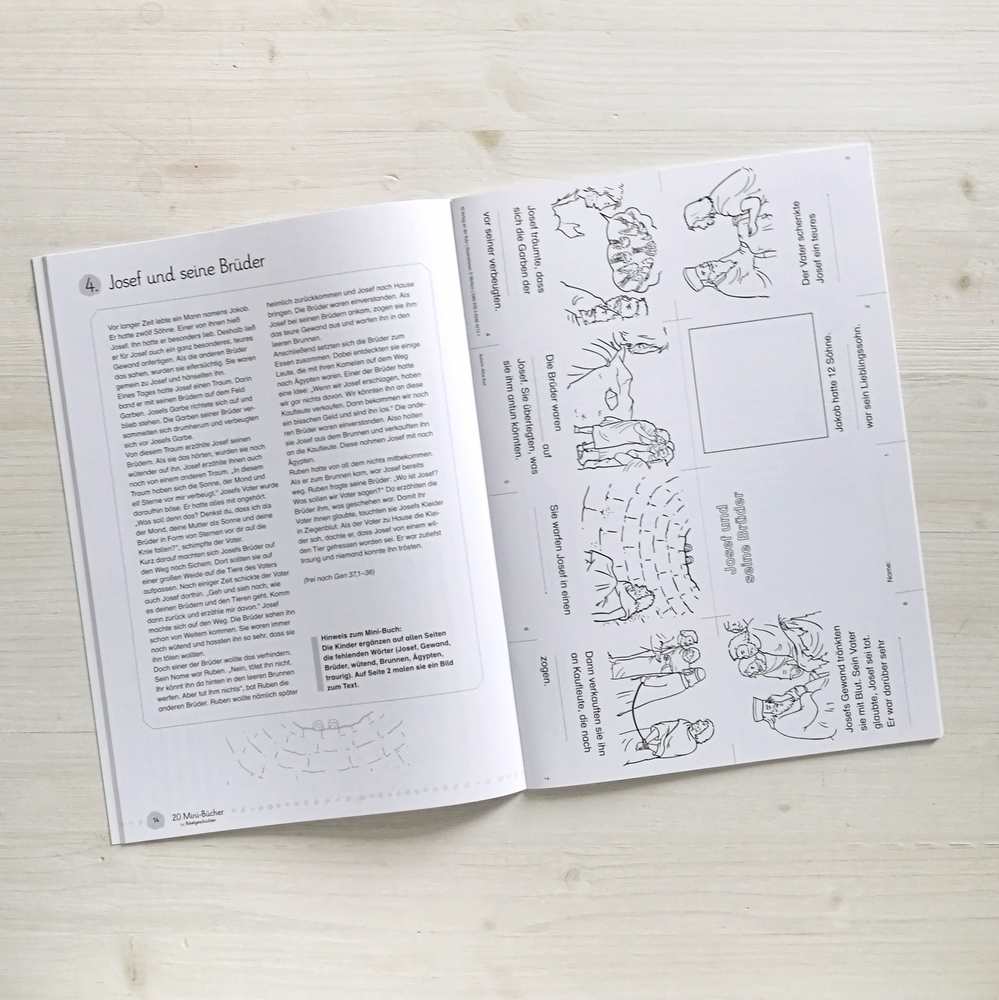 20 Mini-Bücher zu Bibelgeschichten 20 Mini-Bücher zu Bibelgeschichten