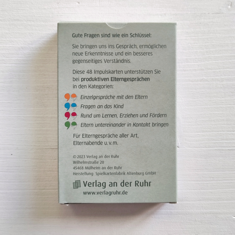 48 Impulskarten für gute Elterngespräche in der Schule 48 Impulskarten für gute Elterngespräche in der Schule