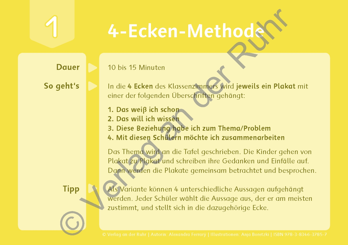 Die Methoden-Kartei Die Methoden-Kartei