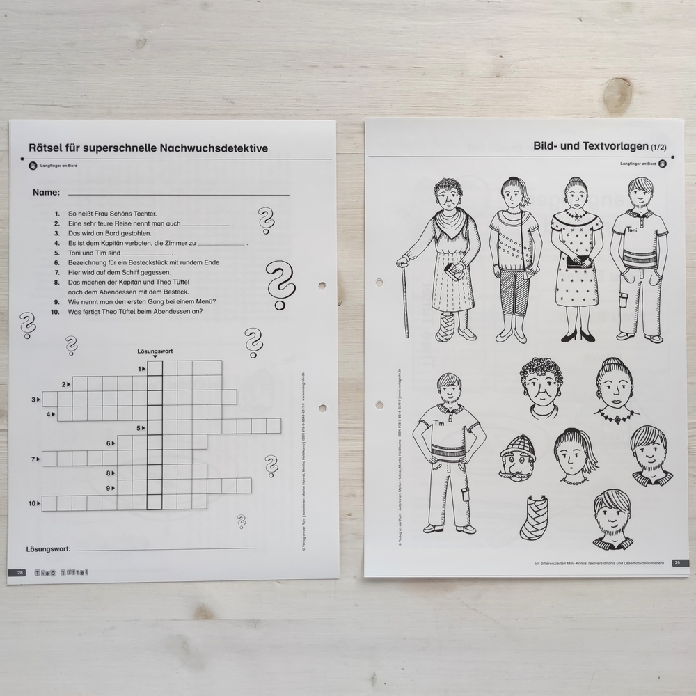 Kniffelige Lese-Fälle mit Theo Tüftel – Klasse 3/4