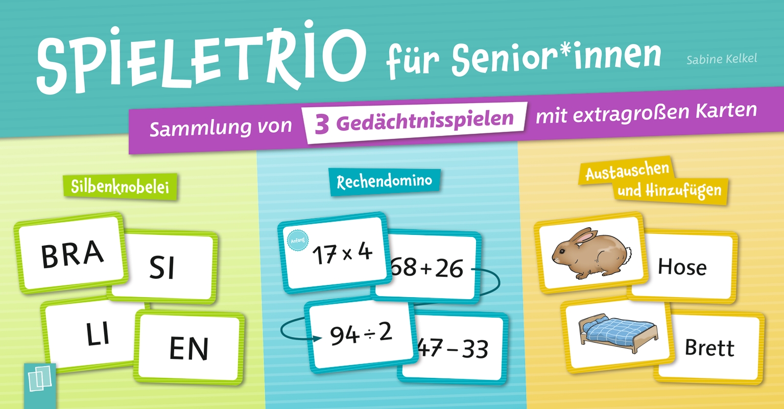 Spieletrio für Senioren und Seniorinnen