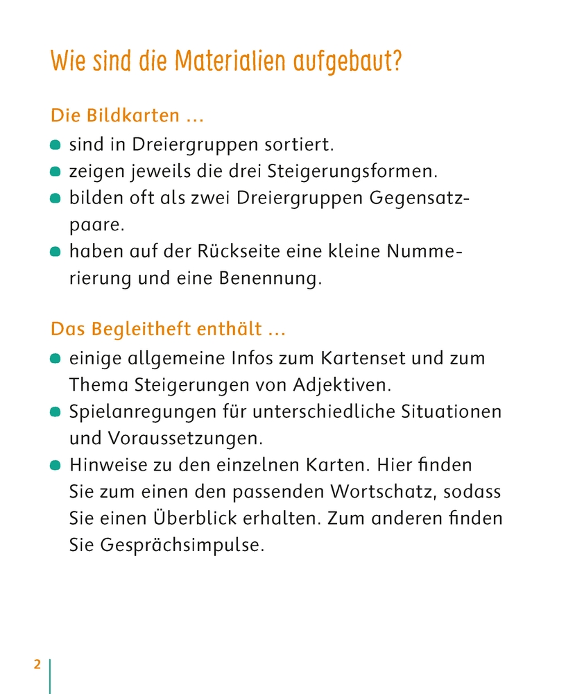 Adjektive: Steigerungen