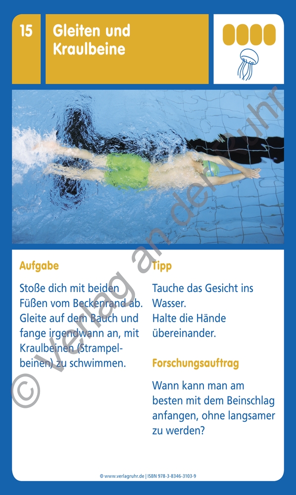 Die Freiarbeits- und Übungs-Kartei für den Schwimmunterricht